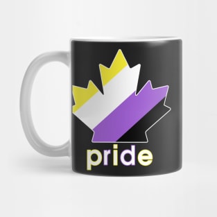 Non-Binary Pride Maple Leaf Mug